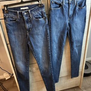 Women's Levi's High Rise Skinny Jeans Bundle of 2.